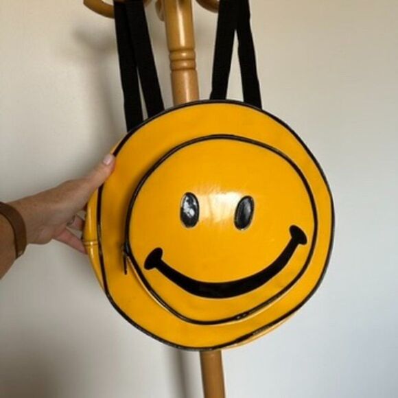 Vintage authentic Smiley face backpack bag 90s - Picture 5 of 12